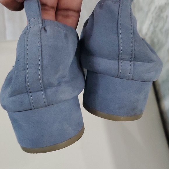 Vtg Brash Blue Flats with Rounded Toe and Minimalist Design Sz 10 - Picture 5 of 12